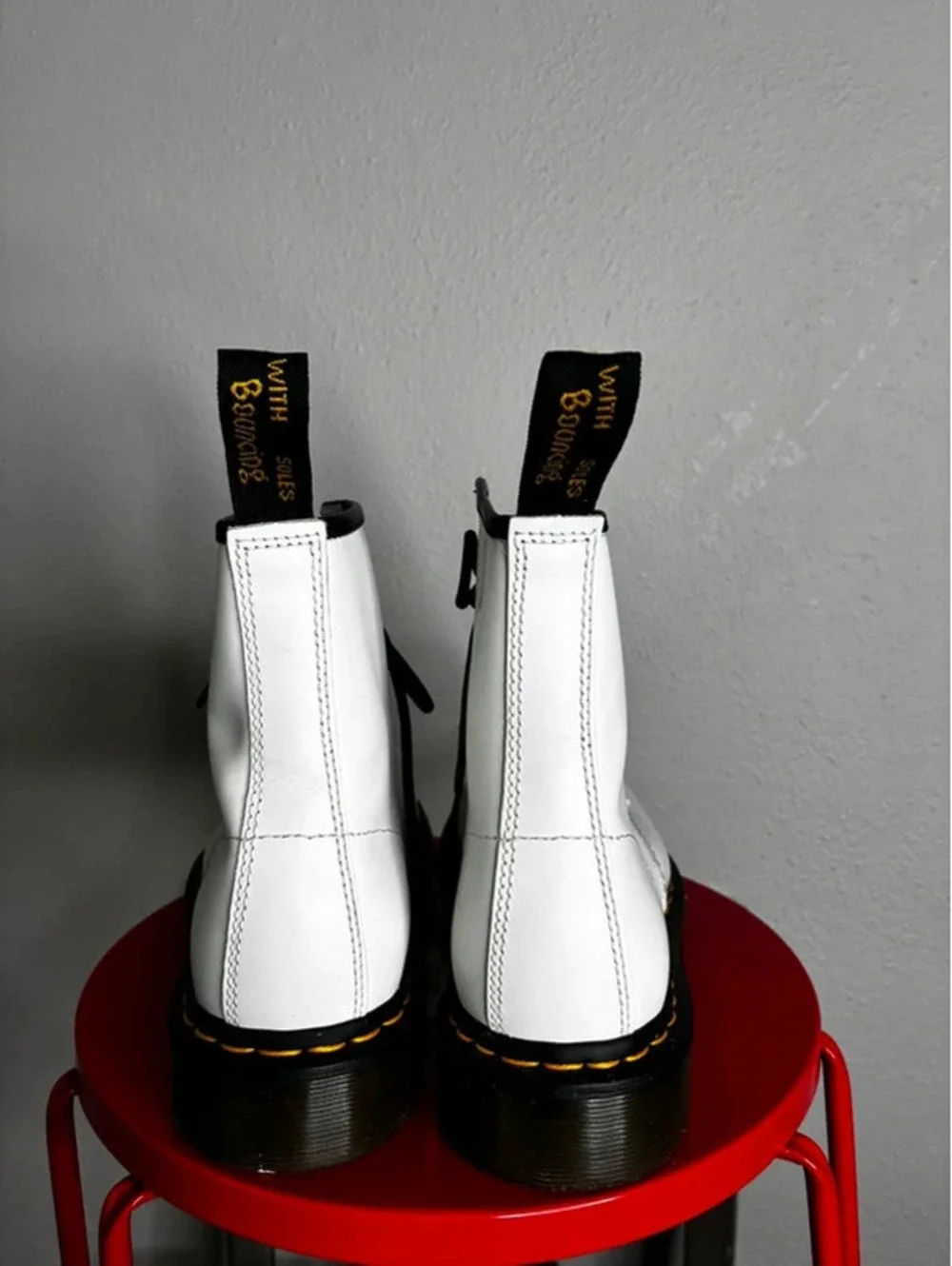 Dr. Martens “Air Wair” 1460 Men’s Smooth Leather White Boots